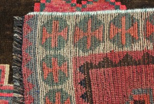 Antique Muted Tribal 5X9 Distressed Vintage Oriental Runner Rug