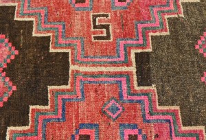 Antique Muted Tribal 5X9 Distressed Vintage Oriental Runner Rug