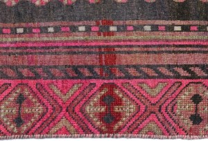Antique Muted Tribal 4X9 Distressed Vintage Oriental Runner Rug
