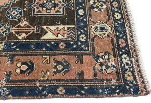 Antique Muted Tribal 5X8 Distressed Vintage Oriental Rug