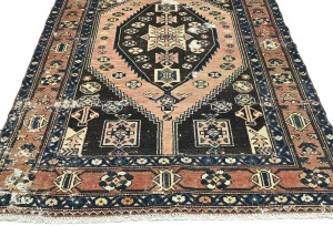 Antique Muted Tribal 5X8 Distressed Vintage Oriental Rug