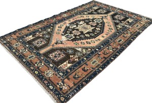 Antique Muted Tribal 5X8 Distressed Vintage Oriental Rug