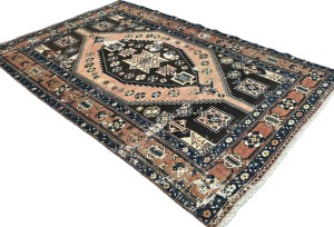 Antique Muted Tribal 5X8 Distressed Vintage Oriental Rug