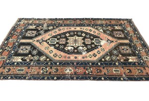 Antique Muted Tribal 5X8 Distressed Vintage Oriental Rug