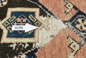 Antique Muted Tribal 5X8 Distressed Vintage Oriental Rug