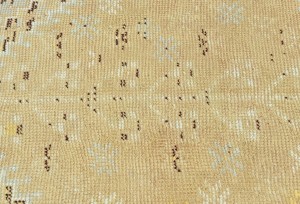 Antique Muted Peach Tribal 4X9 Distressed Vintage Oriental Runner Rug