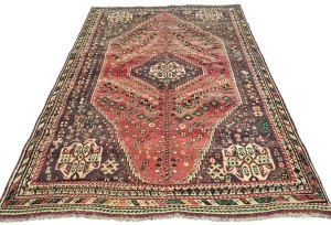 Antique Muted Tribal 5'4X7'7 Distressed Vintage Oriental Rug