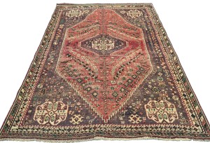 Antique Muted Tribal 5'4X7'7 Distressed Vintage Oriental Rug