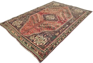 Antique Muted Tribal 5'4X7'7 Distressed Vintage Oriental Rug