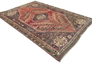 Antique Muted Tribal 5'4X7'7 Distressed Vintage Oriental Rug