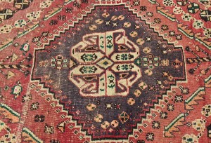 Antique Muted Tribal 5'4X7'7 Distressed Vintage Oriental Rug