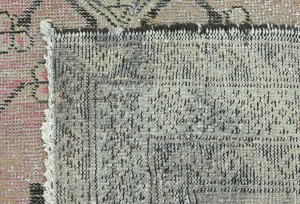 Antique Muted Beige Tribal 4'2X6'5 Distressed Vintage Oriental Rug