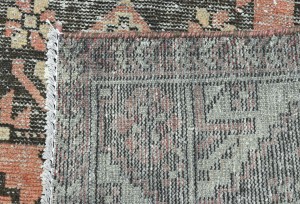 Antique Muted Tribal 4X6'5 Distressed Vintage Oriental Rug
