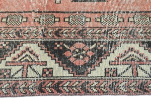 Antique Muted Tribal 4X6'5 Distressed Vintage Oriental Rug