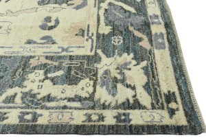 Cream Floral Oushak Peshawar 8X10 Pakistan Oriental Rug