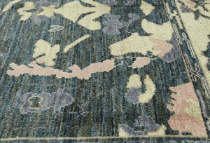 Gray Floral Oushak Peshawar 8'6X10 Pakistan Oriental Rug