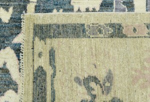 Gray Floral Oushak Peshawar 8'6X10 Pakistan Oriental Rug