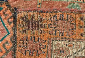 Antique Muted Tribal 5X9 Distressed Vintage Oriental Runner Rug