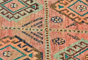 Antique Muted Tribal 5X9 Distressed Vintage Oriental Runner Rug