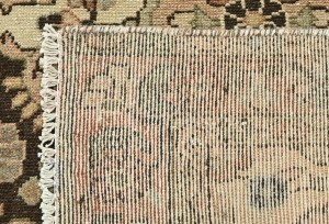 Antique Muted Brown Tribal 3'3X9'6 Distressed Vintage Oriental Runner Rug