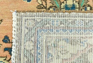Antique Muted Peach Tribal 3X9 Distressed Vintage Oriental Runner Rug