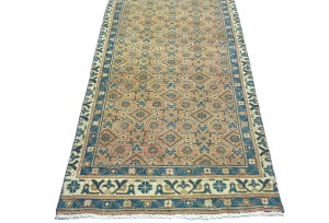Antique Muted Tribal 3X10 Distressed Vintage Oriental Runner Rug