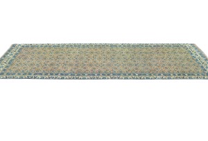 Antique Muted Tribal 3X10 Distressed Vintage Oriental Runner Rug