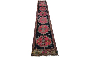 Antique Muted Tribal 2X13 Distressed Vintage Oriental Runner Rug