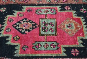 Antique Muted Tribal 2X13 Distressed Vintage Oriental Runner Rug