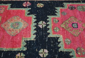 Antique Muted Tribal 2X13 Distressed Vintage Oriental Runner Rug