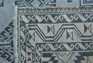 Antique Muted Gray Tribal 3'6X6'3 Distressed Vintage Oriental Rug Rug