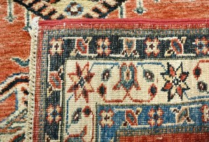 Rusty Red Tribal Geometric 2'6X6'6 Kazak Pakistan Oriental Runner Rug
