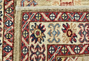 Khaki Tribal Geometric 2'5X7 Kazak Pakistan Oriental Runner Rug