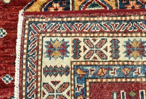 Red Tribal Geometric 3X10 Kazak Pakistan Oriental Runner Rug