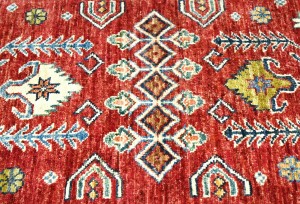 Red Tribal Geometric 3X10 Kazak Pakistan Oriental Runner Rug