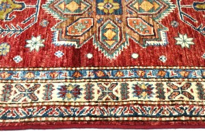 Red Tribal Geometric 3X10 Kazak Pakistan Oriental Runner Rug