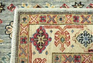 Gray Tribal Geometric 3X5 Kazak Pakistan Oriental Rug