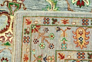 Light Gray Tribal Floral 5X7 Kazak Peshawar Oriental Rug