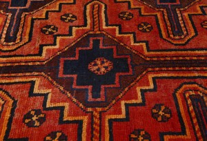 Vintage Tribal Red 4X8 Shiraz Persian Rug