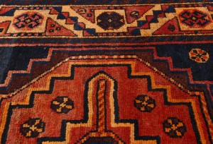 Vintage Tribal Red 4X8 Shiraz Persian Rug