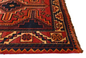 Vintage Tribal Red 4X8 Shiraz Persian Rug