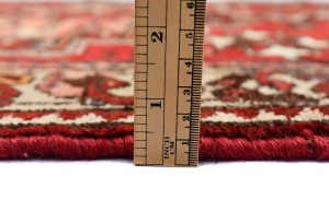 Semi Antique Red Tribal 3'3X12'5 Hamedan Persian Runner Rug