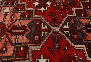 Semi Antique Red Tribal 3'3X12'5 Hamedan Persian Runner Rug