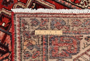 Vintage Red Tribal 3X12 Hamedan Persian Runner Rug