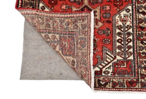 Vintage Red Tribal 3X12 Hamedan Persian Runner Rug