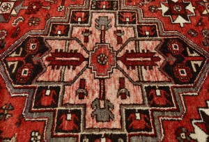 Vintage Red Tribal 3X12 Hamedan Persian Runner Rug
