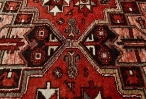 Vintage Red Tribal 3X12 Hamedan Persian Runner Rug