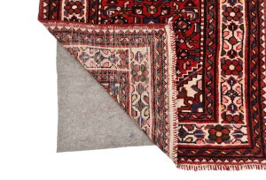 Vintage Red Tribal 3X13'5 Hamedan Persian Runner Rug