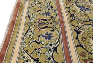 Vintage Floral Traditional 9'9X13'5 Kashan Persian Rug