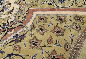 Vintage Floral Traditional 9'9X13'5 Kashan Persian Rug